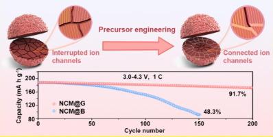 Alleviating the anisotropic microstructural change and boosting the lithium ions diffusion by grain orientation regulation for Ni-rich cathode materials