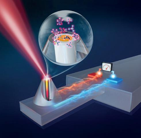 Photothermal attogram spectroscopy