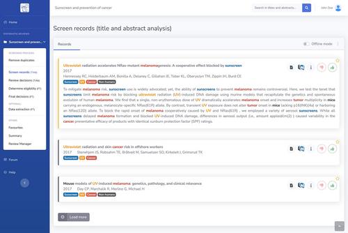 Catchii: Empowering literature review screening in healthcare