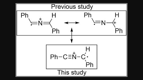 Electronic structure of 1,3-diphenyl-2-azaallenyl radical cation