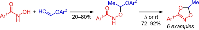 A new route for the synthesis of 1,4,2-dioxazoles from hydroxamic acids