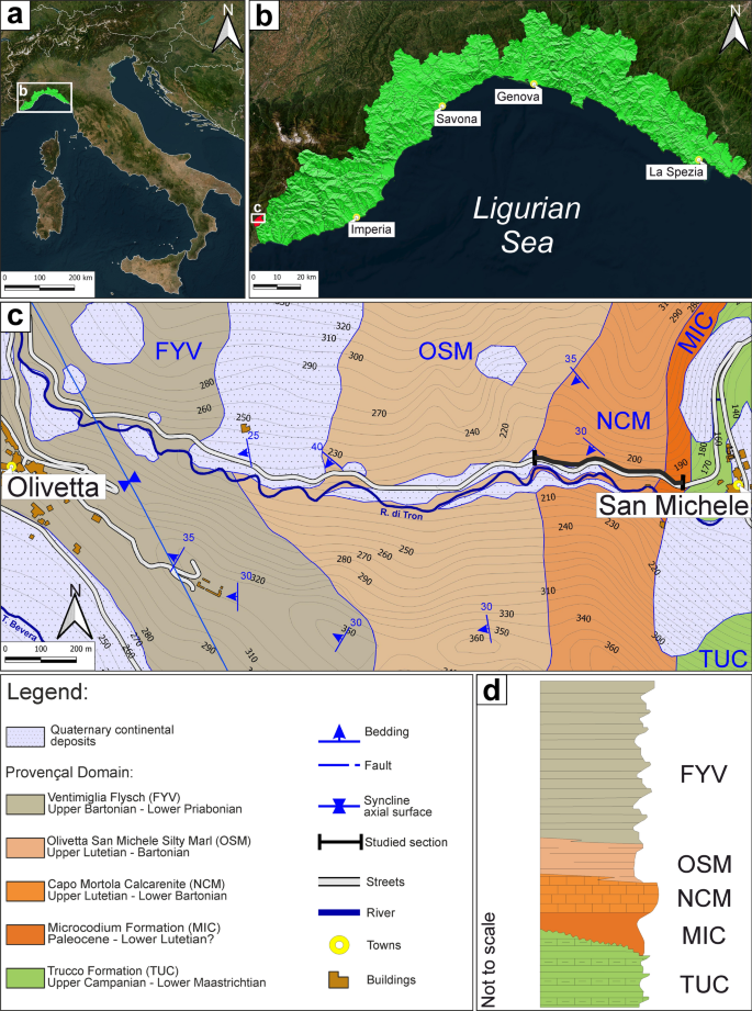 Short-term middle Eocene (Bartonian) paleoenvironmental changes in the sedimentary succession of Olivetta San Michele (NW Italy): the response of shallow-water biota to climate in NW Tethys