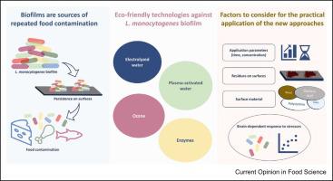 Will Listeria monocytogenes biofilm in the food industry withstand the eco-friendly technologies? Recent findings on electrolyzed water, plasma-activated water, ozone, and enzymes