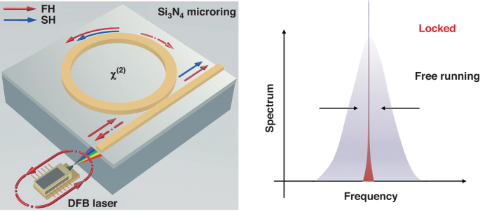 Highly-coherent second-harmonic generation in a chip-scale source.