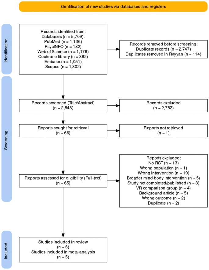 Virtual Reality Breathing Interventions for Mental Health: A Systematic Review and Meta-Analysis of Randomized Controlled Trials