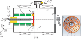 Structure of an Electron Beam Formed in a High-Current Diode with Arc Plasma Sources Built-In to a Cathode