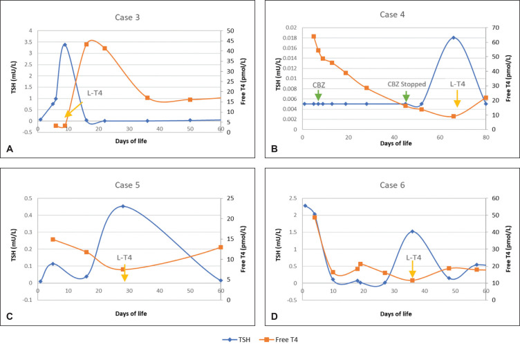 Different Forms of Hypothyroidism in Infants with Maternal Graves' Disease: A Case Series.
