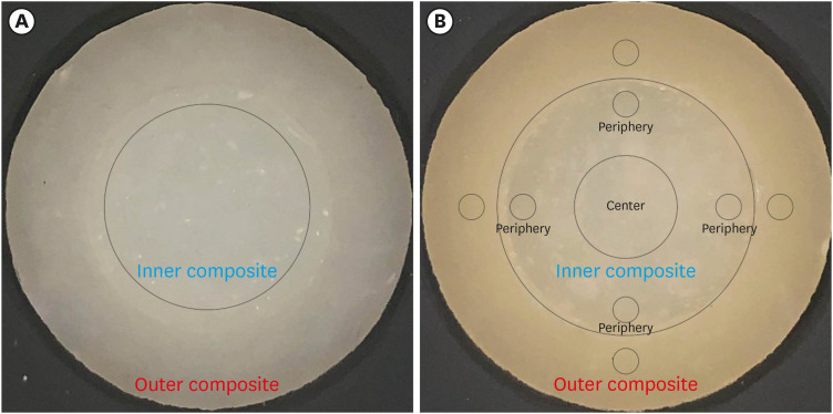 Color discrepancy of single-shade composites at different distances from the interface measured using cell phone images.