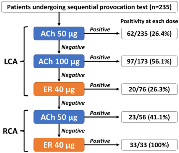 Safety and potential usefulness of sequential intracoronary acetylcholine and ergonovine administration for spasm provocation testing.