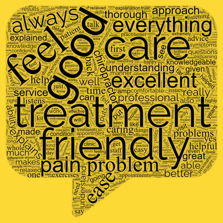 A qualitative analysis of free-text patient satisfaction responses in Care Response, a database of patient-reported outcome and experience measures.