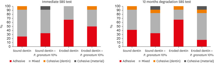 Pomegranate extract on eroded dentin: antioxidant action, bond strength and morphology of the adhesive interface after aging.