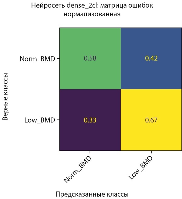 [Development of prognostic clinical and genetic models of the risk of low bone mineral density using neural network training].