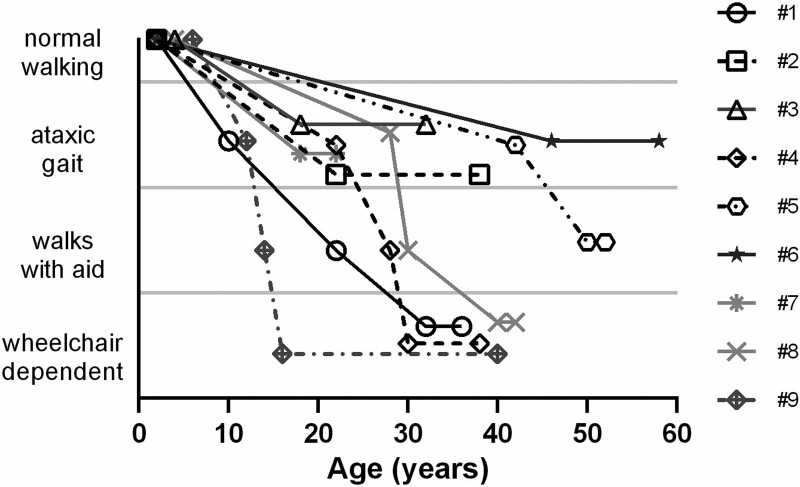 Long-term outcome of a cohort of Italian patients affected with alpha-Mannosidosis.