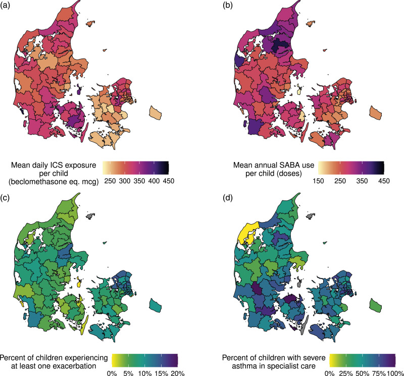 Impact of family socioeconomic position on childhood asthma outcomes, severity, and specialist referral - a Danish nationwide study.