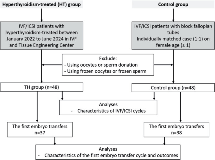 IVF/ICSI Outcomes on Hyperthyroidism - Treated Patients at Hanoi Medical University Hospital.