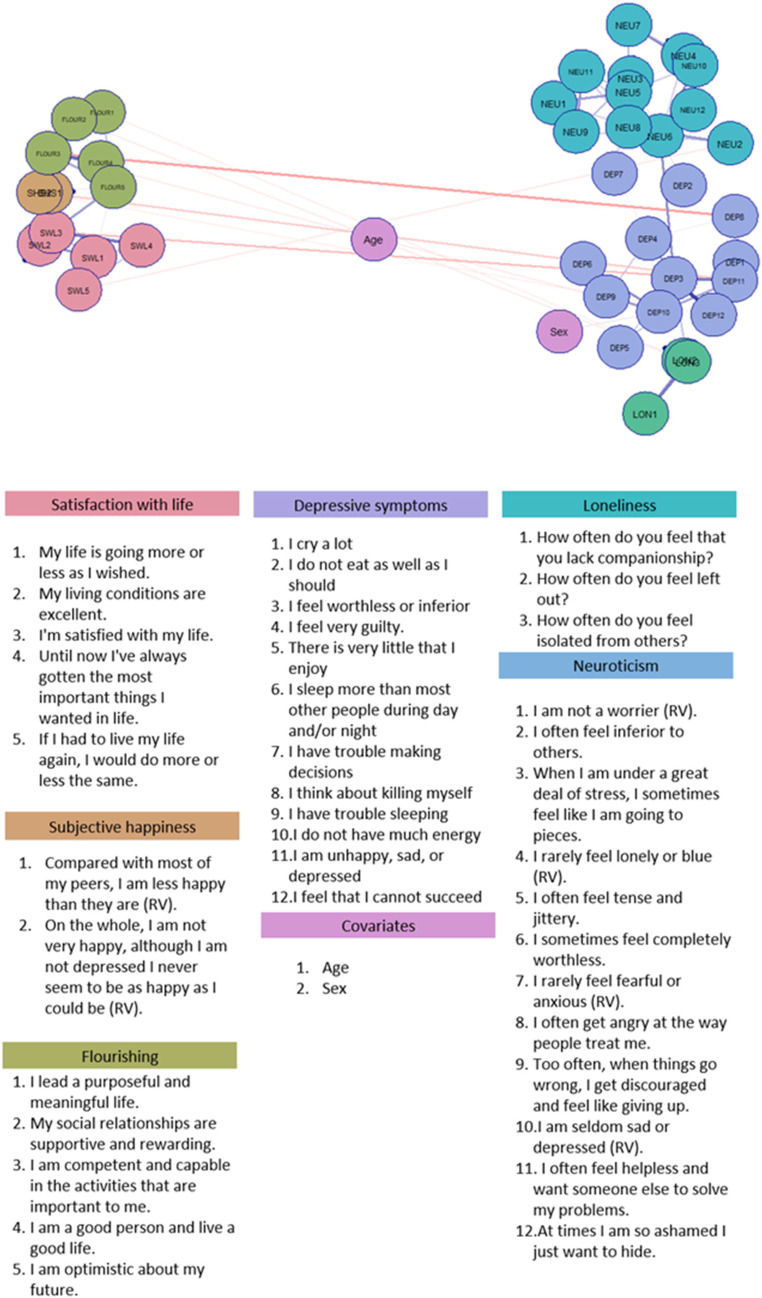 Connecting the dots: using a network approach to study the wellbeing spectrum.