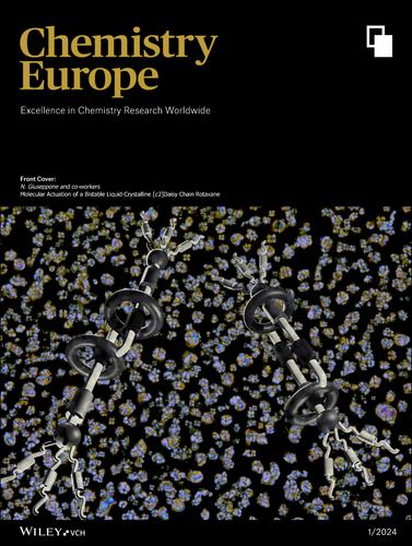 Front Cover: Molecular Actuation of a Bistable Liquid-Crystalline [c2]Daisy Chain Rotaxane (ChemistryEurope 1/2024)