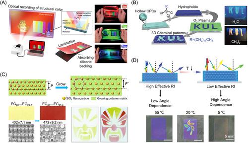 Bioinspired reflective display based on photonic crystals