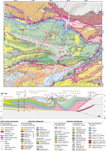 Translation, collision and vertical-axis rotation in the Organyà and Montsec minibasins (South-Central Pyrenees, Spain)