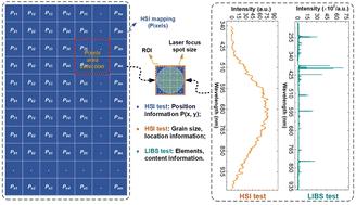 Fast fingerprint scanning and chemical composition identification of a large-scale material surface by a combined HSI-LIBS operation