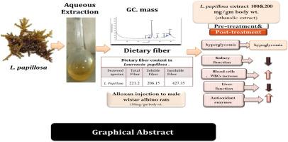Efficacy of the marine red alga Laurencia papillosa extract on alloxan stimulated hyperglycemic activity in male wistar albino rats