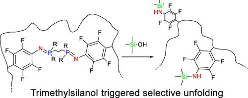 Trimethylsilanol Cleaves Stable Azaylides As Revealed by Unfolding of Robust “Staudinger” Single-Chain Nanoparticles