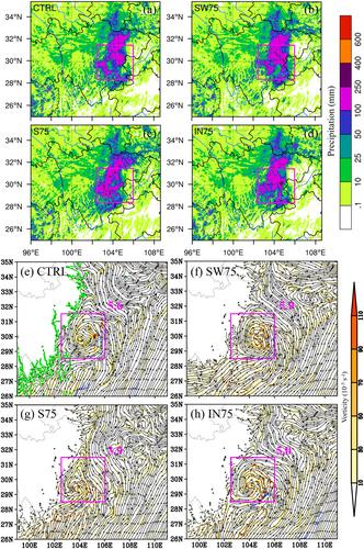 Case study on the formation of a torrential-rainfall-producing southwest vortex: Backward trajectory analyses and sensitivity simulations