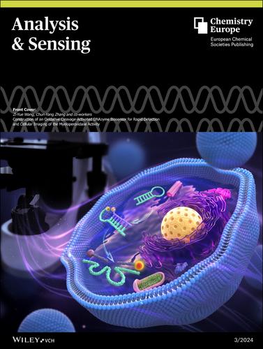 Front Cover: Construction of an Oxidative Cleavage-Activated DNAzyme Biosensor for Rapid Detection and Cellular Imaging of the Myeloperoxidase Activity (Anal. Sens. 3/2024)