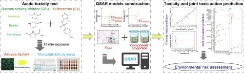 Acute toxicity of binary mixtures for quorum sensing inhibitors and sulfonamides against Aliivibrio fischeri: QSAR investigations and joint toxic actions