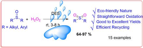 Sustainable and versatile selective oxidation of sulfides to sulfones in deep eutectic solvent