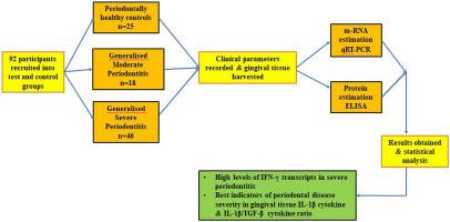 Cytokine levels in gingival tissues as an indicator to understand periodontal disease severity