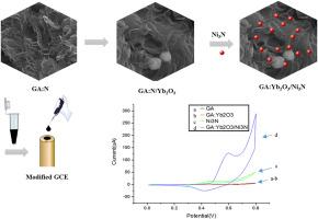 Highly efficient enzyme less glucose sensor based on cross-linked nitrogen-doped graphene aerogel incorporated with ytterbium oxide and decorated with nickel nitride nanoparticles