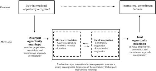 The microfoundations of international commitment decisions: Creating joint opportunity meanings