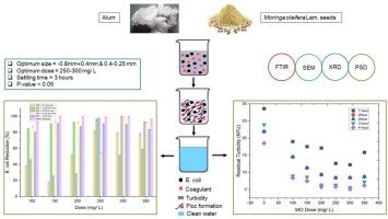 Particle size effect of Moringa oleifera Lam. seeds on the turbidity removal and antibacterial activity for drinking water treatment