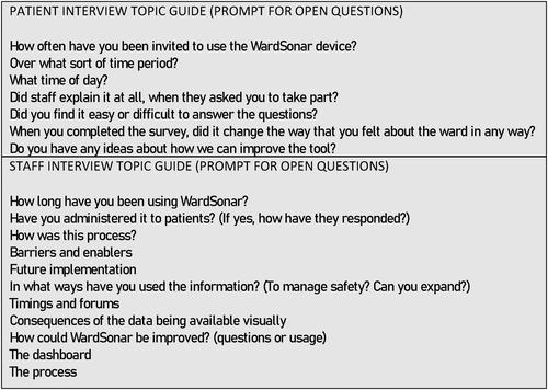 Implementing and evaluating patient-focused safety technology on adult acute mental health wards