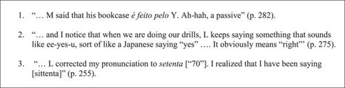 What type of noticing occurs in the first 6 months of learning a foreign language? A case of an absolute beginner of Turkish