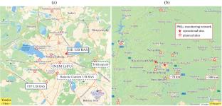 A Measuring System for PM2.5 Concentration and Meteorological Parameters for a Multipoint Aerosol Monitoring Network in Yekaterinburg