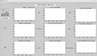 Automated Crack Detection and a Web Tool Using Image Processing Techniques in Concrete Structures