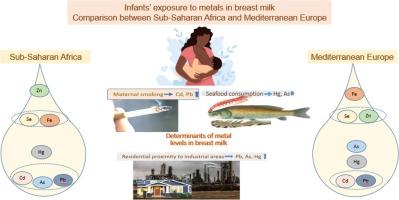 Lactational exposure of human infants to metal(loid)s in Sub-Saharan Africa and Mediterranean Europe: A systematic review and meta-analysis