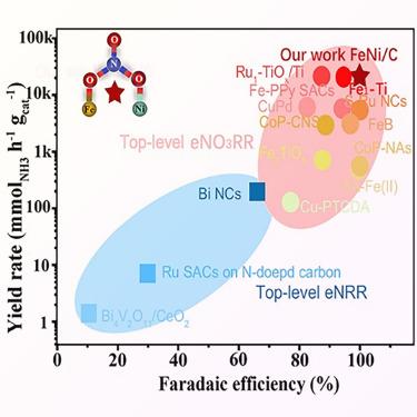 Asymmetric bridge structure based on NiFe bimetallic sites for optimizing nitrate reduction reaction