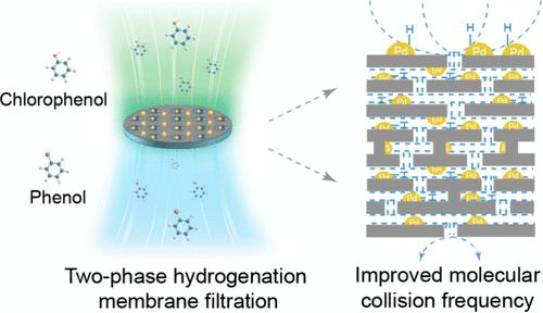 A Two-Phase Hydrogenation Membrane for Contaminants Reduction at High Hydrogen Reagent Utilization Efficiency.