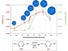 Structure sensitivity in the formic acid-driven catalytic transfer hydrogenation of maleic acid to succinic acid over Pd/catalysts