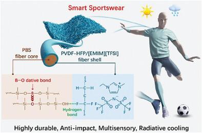 A Robust Core-Shell Nanofabric with Personal Protection, Health Monitoring and Physical Comfort for Smart Sportswear