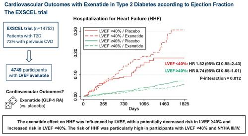 Cardiovascular outcomes with exenatide in type 2 diabetes according to ejection fraction: The EXSCEL trial