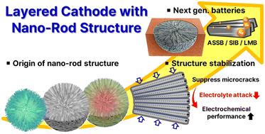 Nano-rods in Ni-rich layered cathodes for practical batteries