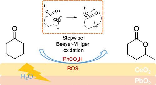 A Stepwise Electrochemical Baeyer–Villiger Oxidation with Water as the Oxygen Source