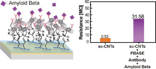 Chemically Self-Assembled Monolayer Semiconducting Single-Walled Carbon Nanotube-Based Biosensor Platform for Amyloid-β Detection.