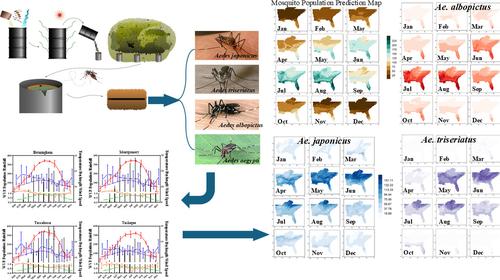 Impact of broader ecological and socio-environmental components on Aedes mosquito population dynamics: a spatial–temporal longitudinal study