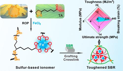 Toughening Rubber by In Situ Construction of Hierarchical Coordination Complexes with a Sulfur-Based Ionomer