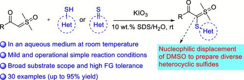 Synthesis of α-Carbonyl-α′-sulfenyl Sulfoxonium Ylides in Water at Room Temperature